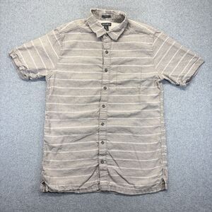 Eddie Bauer Classic Fit Linen Cotton Button Up Shirt Men’s TL Stripe